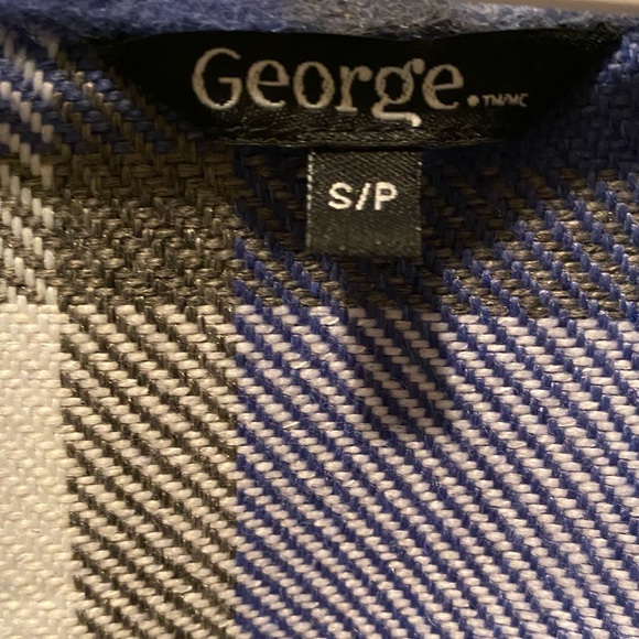 Shacket-blue plaid - like brand new; worn only a couple of times - Picture 3 of 3